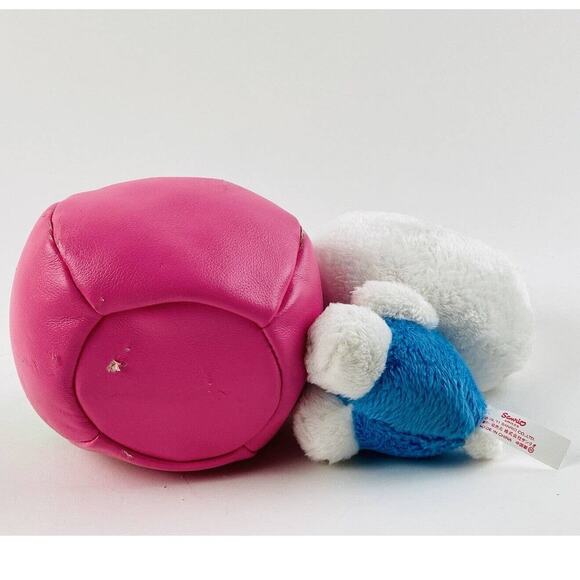 Halloween Hello Kitty 7" Holding Pink Pumpkin Plush Polka Dot Container Sitting - Picture 8 of 11